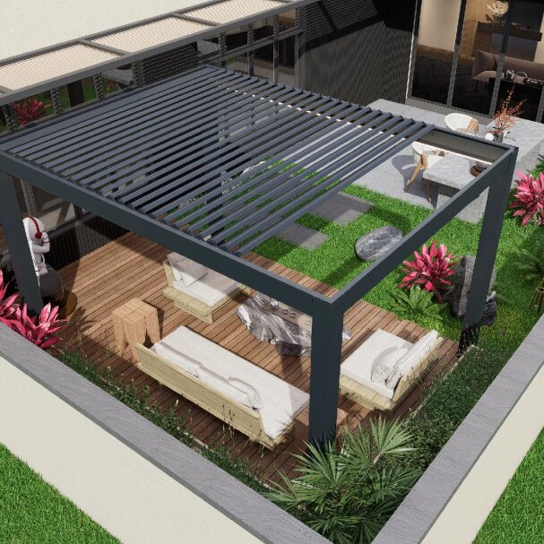 180retractable aluminum alloy gazebo